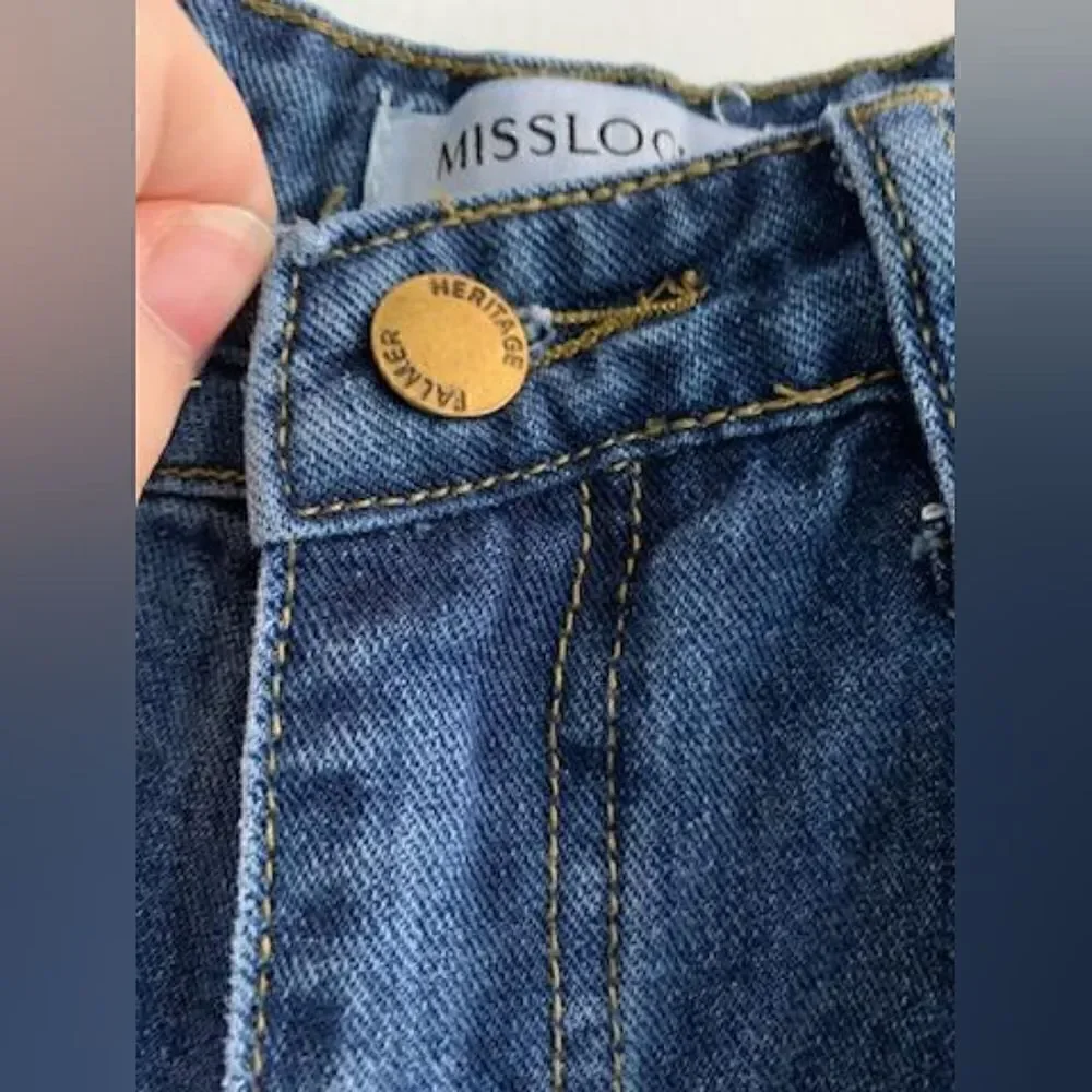 Miss look distressed Stars and Stripes jeans Size L,XL,2X - Picture 4 of 6